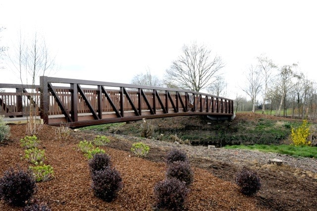 Beaver Bridges steel and timber bridge The Wisley