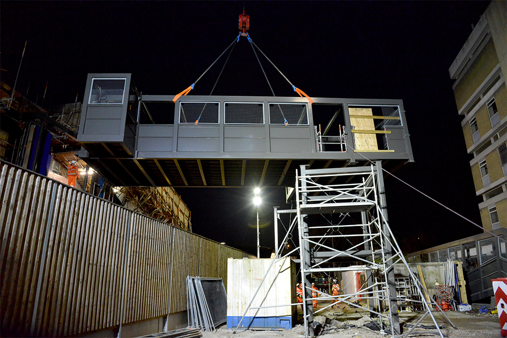Beaver Bridges rail bridge removal Abbey Wood Station