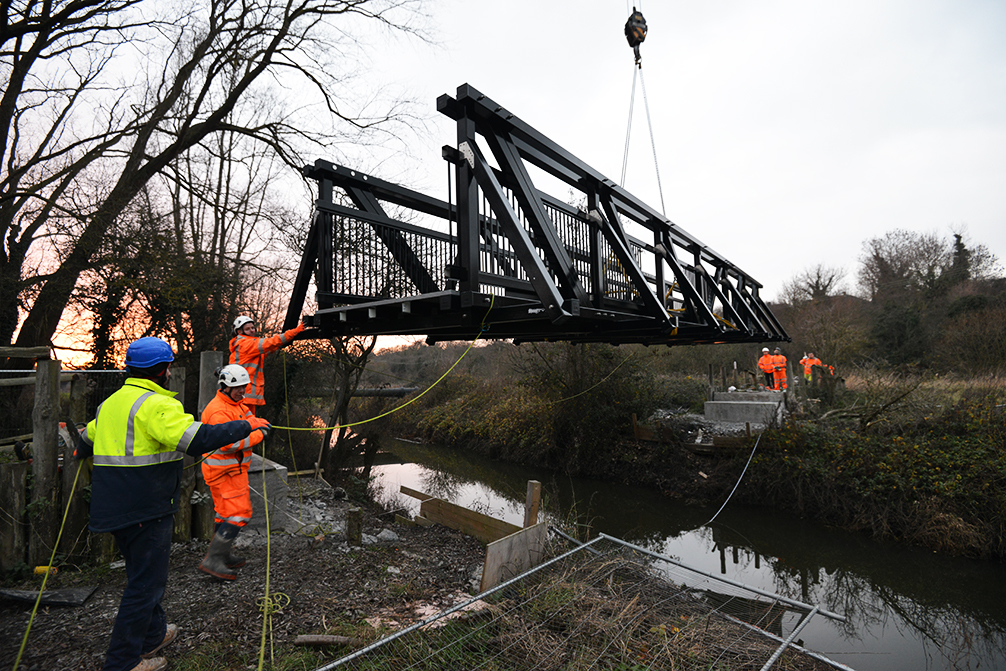 Beaver Bridges replacement Bridleway bridge FRP