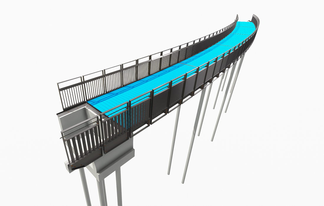Cool Oak 3D Bridge Drawing | Bridge Design | Beaver Bridges