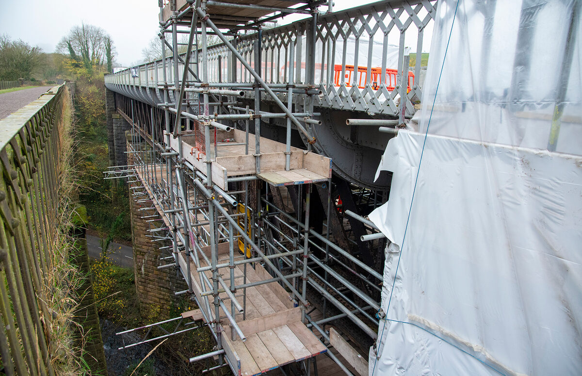 Zoomed in look of Bridge refurbishment
