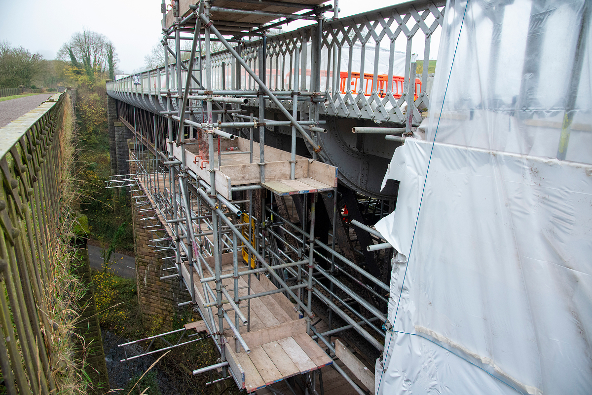 Zoomed in look of Bridge refurbishment