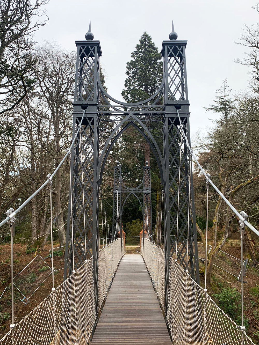 Suspension Bridges at Aldourie Castle |Suspension Bridge | Beaver Bridges